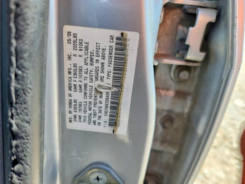 Продажа на аукционе авто 2006 Honda Accord, vin: 1HGCM66336A059800, номер лота: 85993135