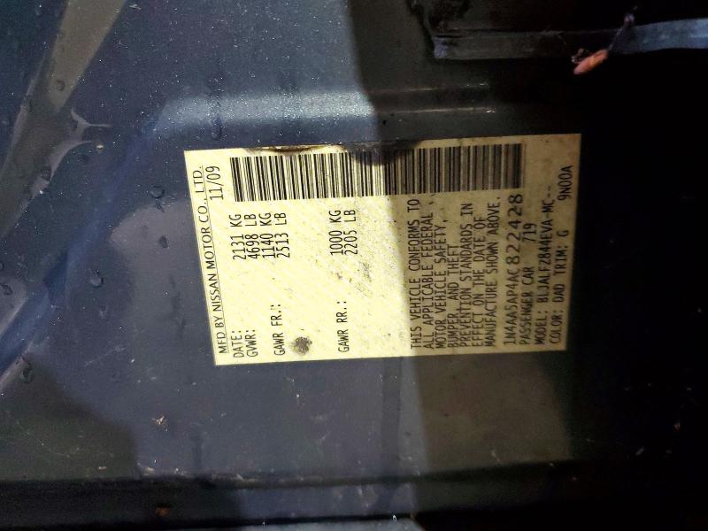 2010 Nissan Maxima მანქანა იყიდება აუქციონზე, vin: 1N4AA5AP4AC822428, აუქციონის ნომერი: 57748706