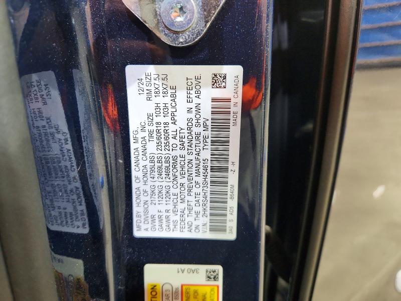 58529666 :رقم المزاد ، 2HKRS4H73SH454615 vin ، 2025 Honda Cr-v مزاد بيع