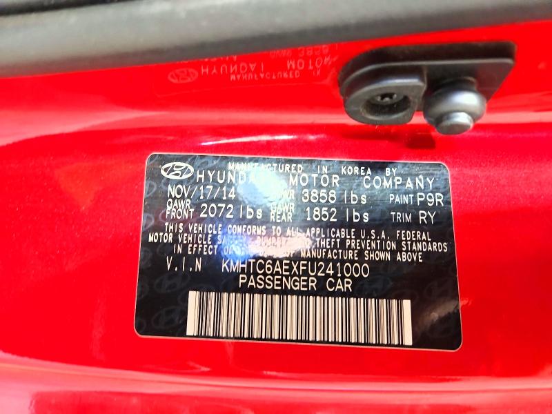 Aukcja sprzedaży 2015 Hyundai Veloster, vin: KMHTC6AEXFU241000, numer aukcji: 56468896