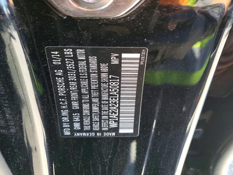 Auction sale of the 2014 Porsche Cayenne, vin: WP1AE2A23ELA50817, lot number: 57357466