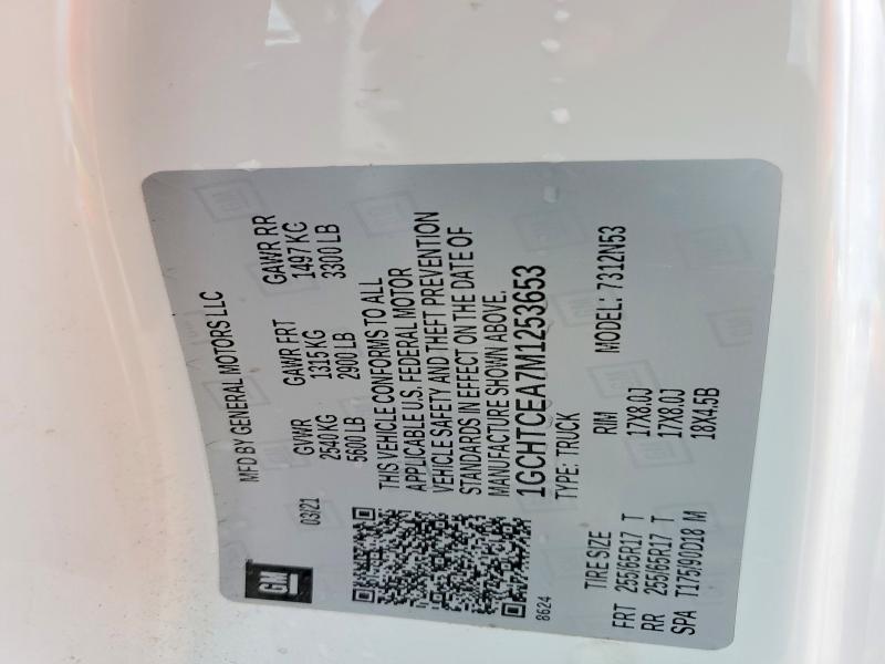 Aukcja sprzedaży 2021 Chevrolet Colorado, vin: 1GCHTCEA7M1253653, numer aukcji: 57848816