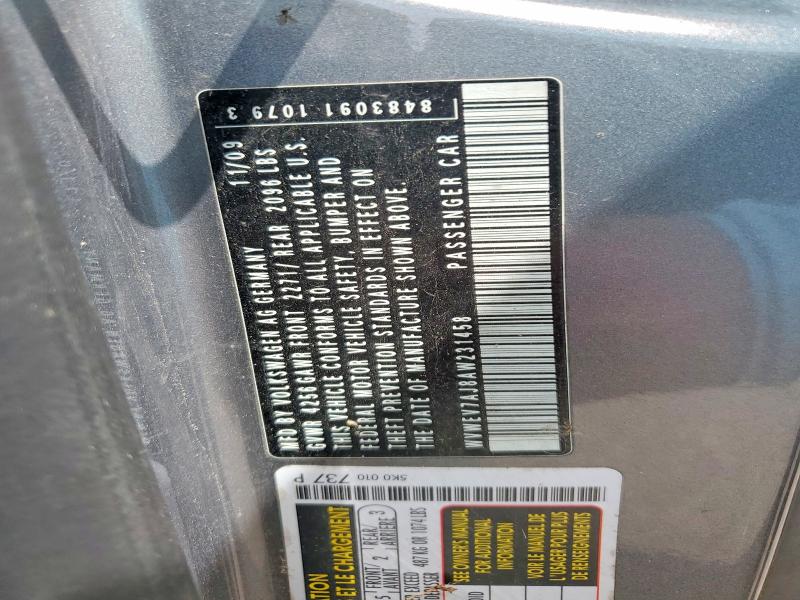 56908656 :رقم المزاد ، WVWEV7AJ8AW231458 vin ، 2010 Volkswagen Gti مزاد بيع