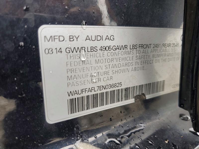 57717216 :رقم المزاد ، WAUFFAFL7EN036825 vin ، 2014 Audi A4 مزاد بيع