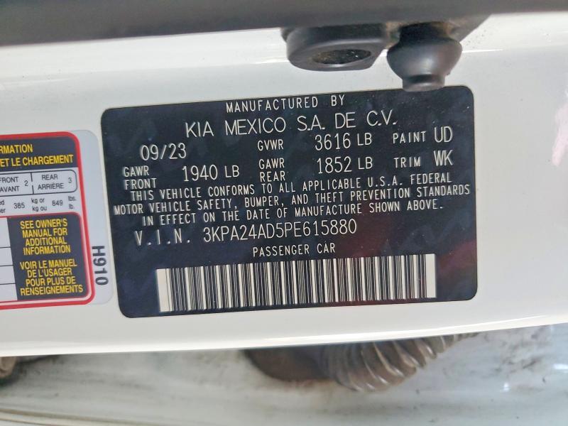 Продаж на аукціоні авто 2023 Kia Rio, vin: 3KPA24AD5PE615880, номер лоту: 58027516