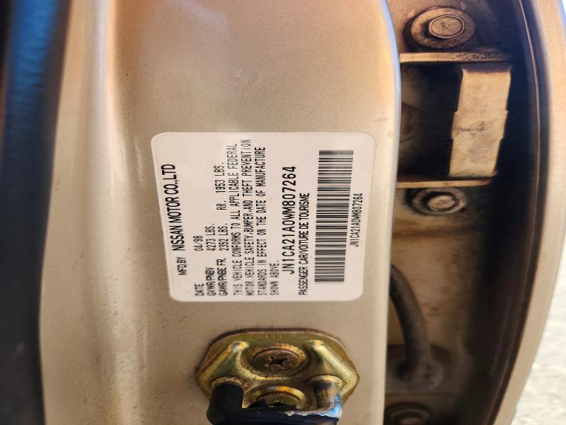 1998 Nissan Maxima მანქანა იყიდება აუქციონზე, vin: JN1CA21A0WM807264, აუქციონის ნომერი: 58378126