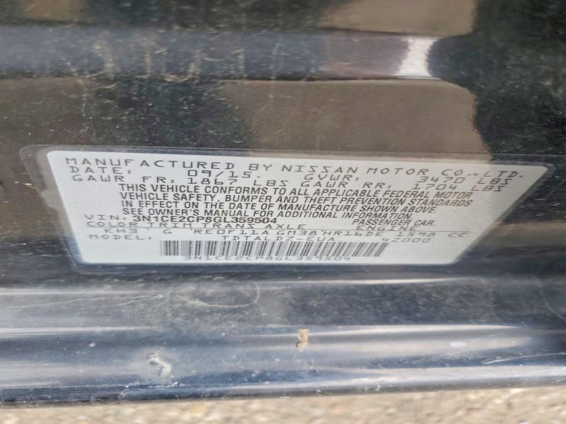 Aukcja sprzedaży 2016 Nissan Versa Note, vin: 3N1CE2CP8GL359504, numer aukcji: 56349796