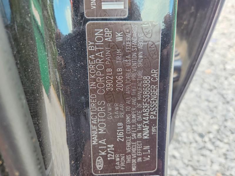 57737376 :رقم المزاد ، KNAFX4A83F5386388 vin ، 2015 Kia Forte مزاد بيع