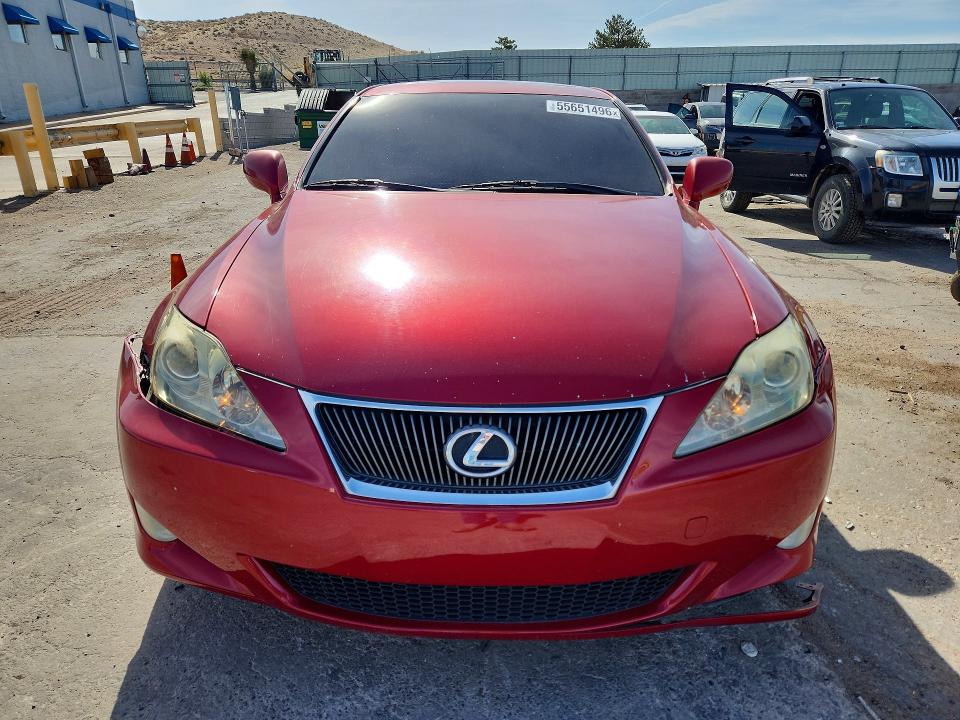 Aukcja sprzedaży 2007 Lexus Is, vin: JTHBK262572028185, numer aukcji: 55651496
