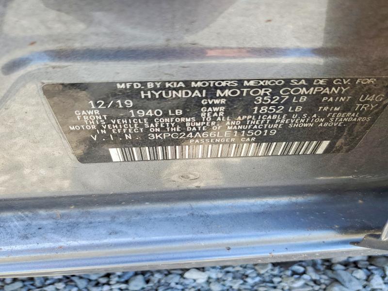 Aukcja sprzedaży 2020 Hyundai Accent, vin: 3KPC24A66LE115019, numer aukcji: 56291326