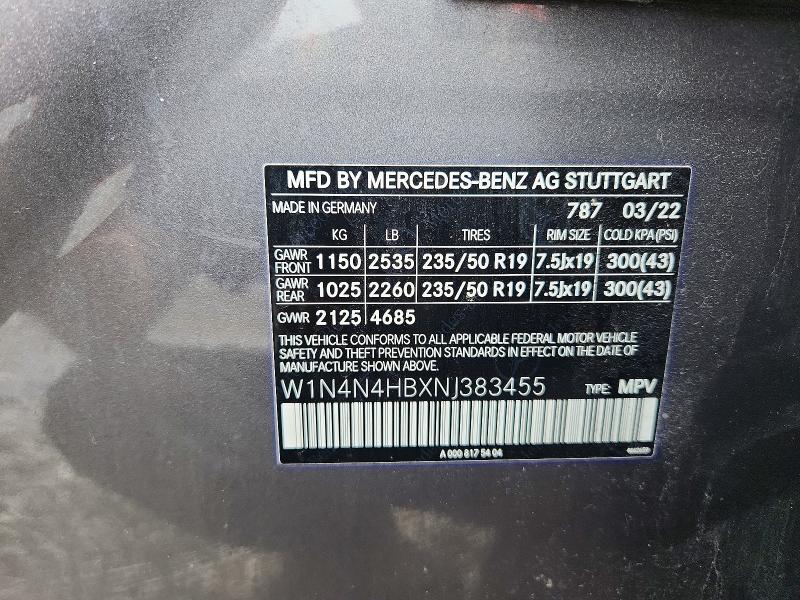 Продаж на аукціоні авто 2022 Mercedes-benz Gla, vin: W1N4N4HBXNJ383455, номер лоту: 57514836