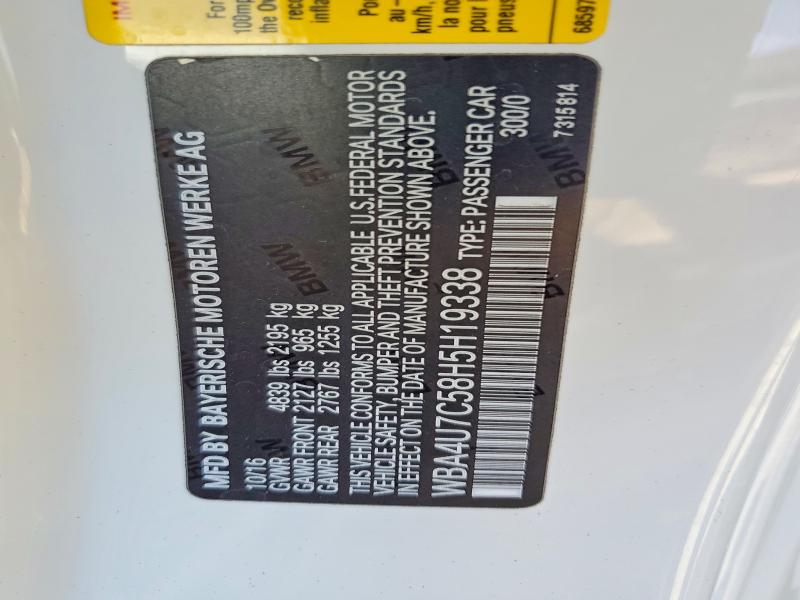 Продажа на аукционе авто 2017 Bmw 430i, vin: WBA4U7C58H5H19338, номер лота: 56172546
