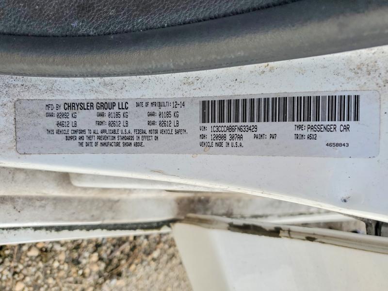 Aukcja sprzedaży 2015 Chrysler 200, vin: 1C3CCCAB6FN633429, numer aukcji: 58510376
