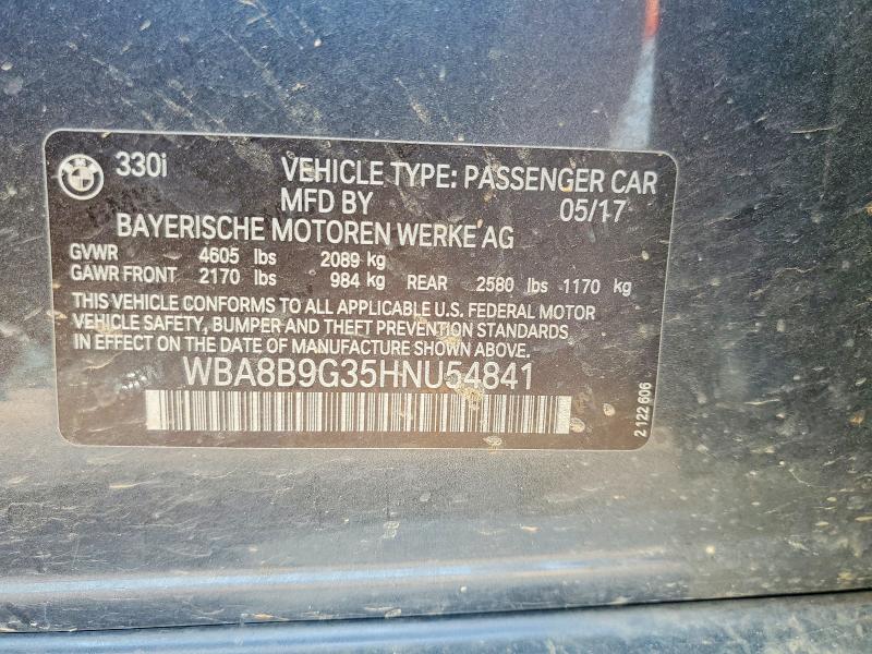 Продажа на аукционе авто 2022 Bmw 330, vin: WBA8B9G35HNU54841, номер лота: 58268776