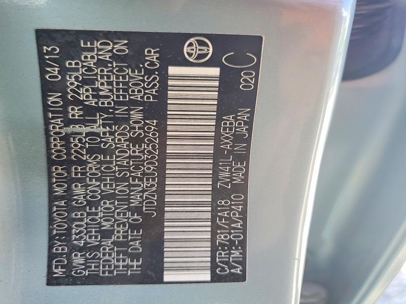 Продаж на аукціоні авто 2013 Toyota Prius V, vin: JTDZN3EU9D3252694, номер лоту: 58078466