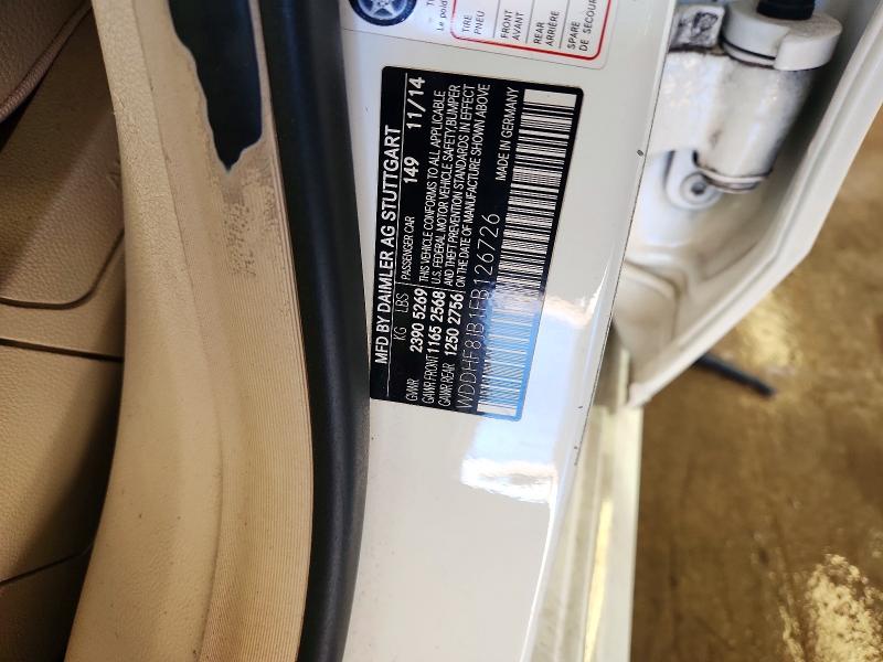 54557026 :رقم المزاد ، WDDHF8JB1FB126726 vin ، 2015 Mercedes-benz E مزاد بيع