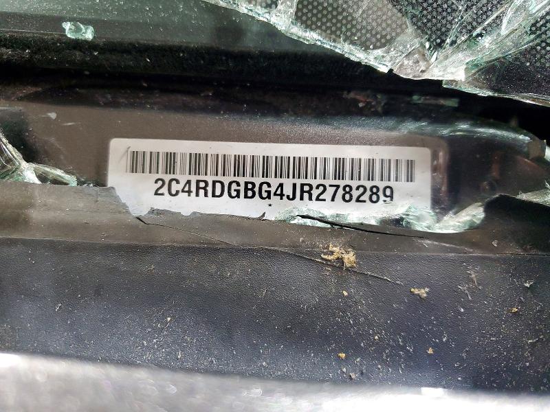 2018 Dodge Grand Caravan მანქანა იყიდება აუქციონზე, vin: 2C4RDGBG4JR278289, აუქციონის ნომერი: 57813906