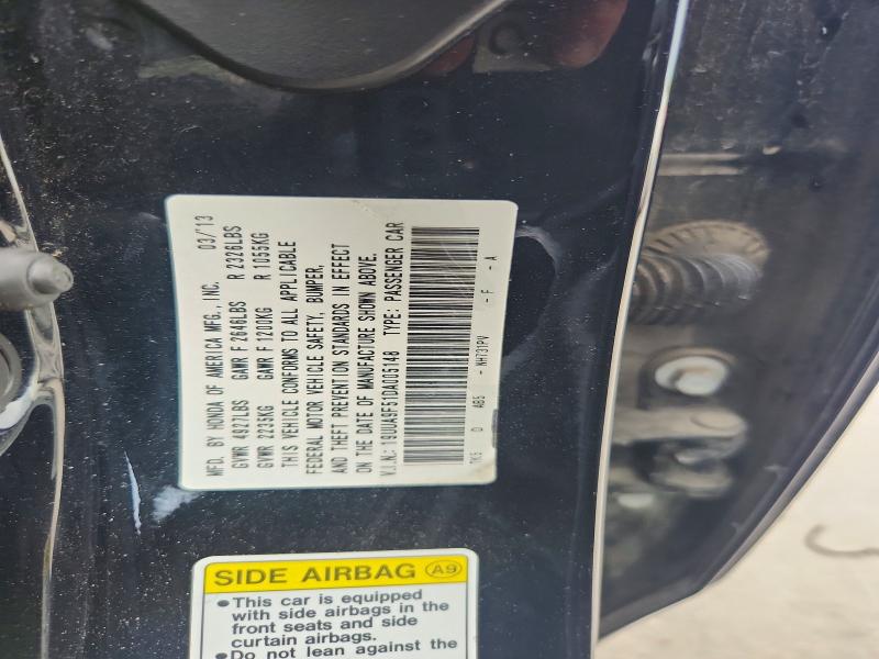 55552236 :رقم المزاد ، 19UUA9F51DA005148 vin ، 2013 Acura Tl مزاد بيع