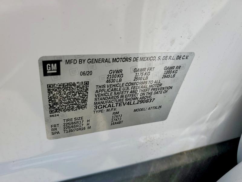 Продаж на аукціоні авто 2020 Gmc Terrain, vin: 3GKALTEV4LL290837, номер лоту: 58116036