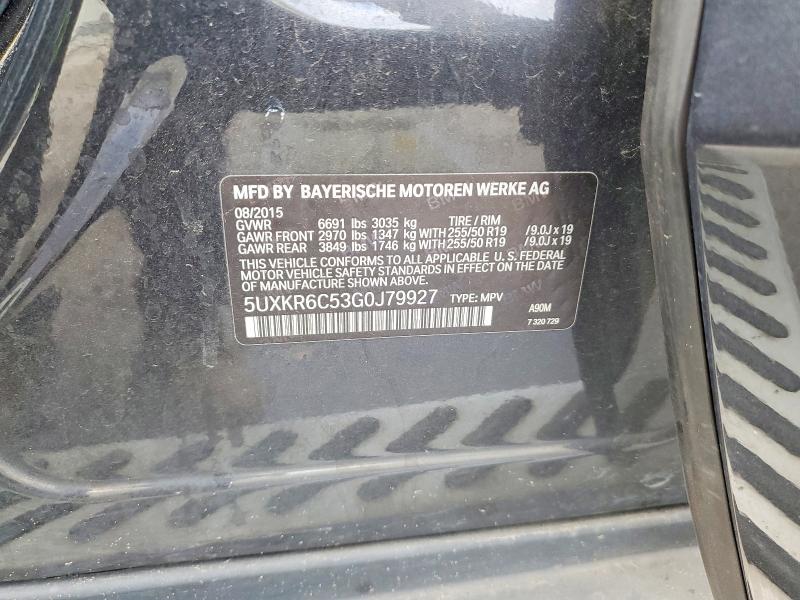 Продажа на аукционе авто 2016 Bmw X5, vin: 5UXKR6C53G0J79927, номер лота: 57165256