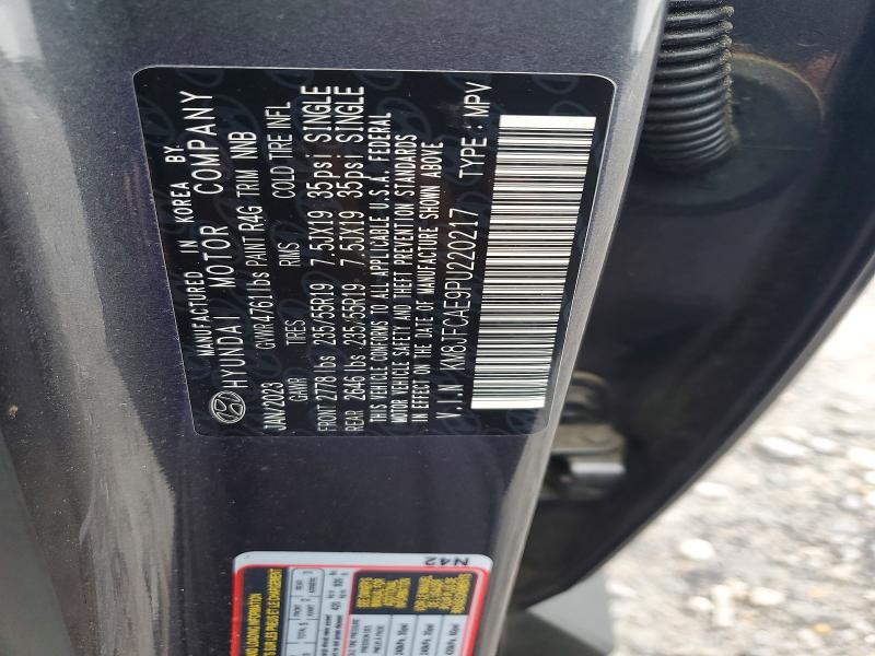 57317306 :رقم المزاد ، KM8JFCAE9PU220217 vin ، 2023 Hyundai Tucson مزاد بيع