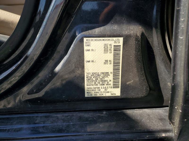 Продажа на аукционе авто 2017 Nissan Altima, vin: 1N4AL3AP1HC116378, номер лота: 59207086