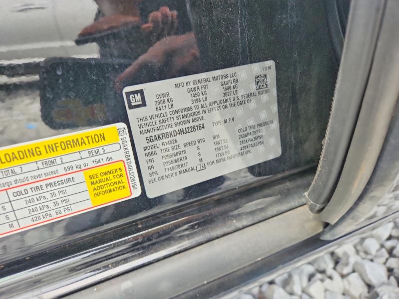 Продажа на аукционе авто 2017 Buick Enclave, vin: 5GAKRBKD4HJ228164, номер лота: 58768596