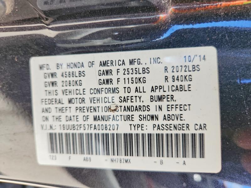 56771036 :رقم المزاد ، 19UUB2F57FA008207 vin ، 2015 Acura Tlx مزاد بيع