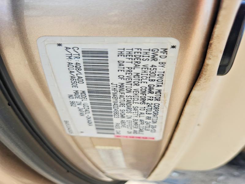 Продажа на аукционе авто 2004 Lexus Sc, vin: JTHFN48YX40049823, номер лота: 56432976