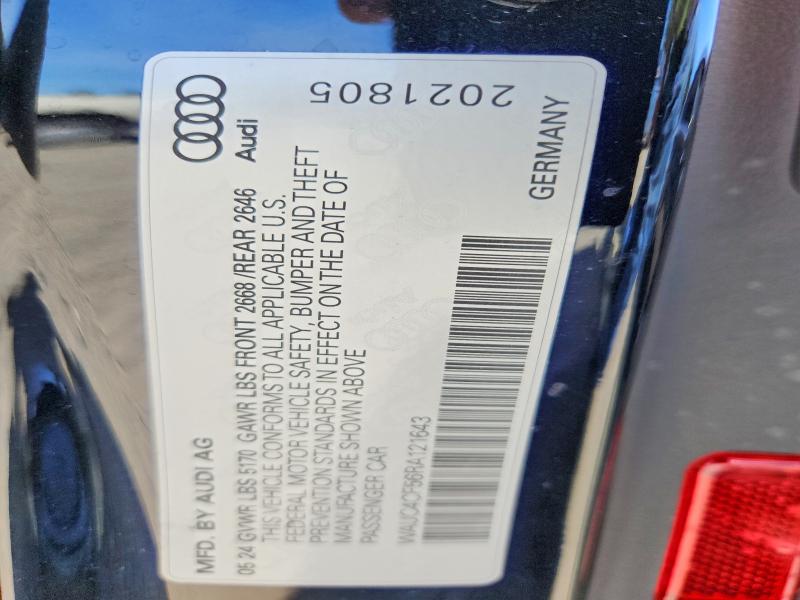 Aukcja sprzedaży 2024 Audi S5, vin: WAUC4CF56RA121643, numer aukcji: 55462276