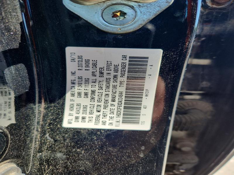 Продаж на аукціоні авто 2013 Honda Accord, vin: 1HGCR3F8XDA034644, номер лоту: 58983456