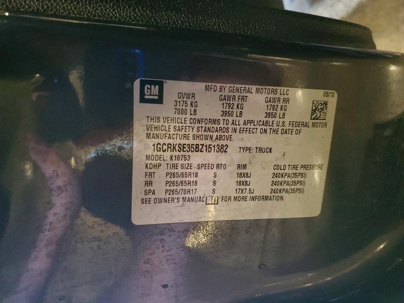 2011 Chevrolet Silverado მანქანა იყიდება აუქციონზე, vin: 1GCRKSE35BZ151382, აუქციონის ნომერი: 58382746