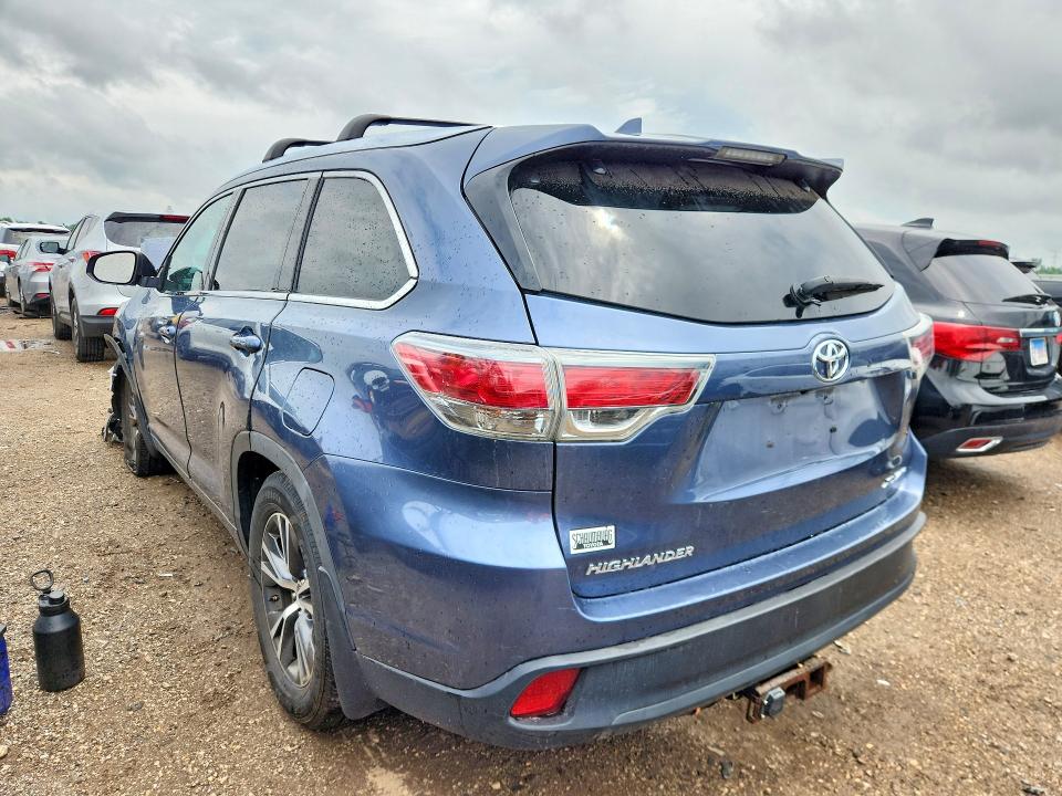 Aukcja sprzedaży 2016 Toyota Highlander, vin: 5TDJKRFH5GS290243, numer aukcji: 58447576