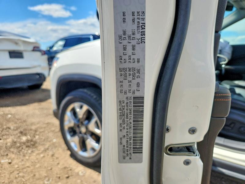 58267876 :رقم المزاد ، 3C4NJDCB8KT749979 vin ، 2019 Jeep Compass مزاد بيع