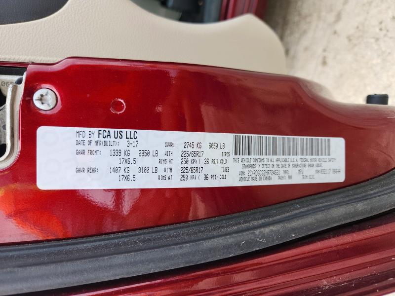 Aukcja sprzedaży 2017 Dodge Grand Caravan, vin: 2C4RDGCG2HR724531, numer aukcji: 56324236