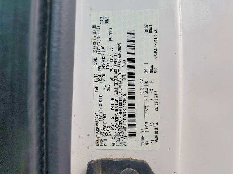 Aukcja sprzedaży 2016 Ford F150, vin: 1FTMF1CP0GKD12865, numer aukcji: 58511336