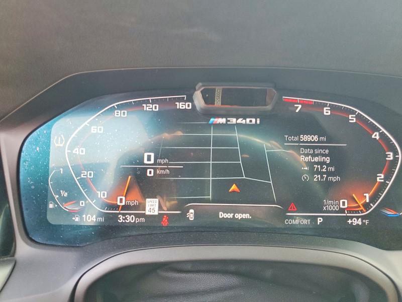 55504256 :رقم المزاد ، 3MW5U7J00N8C71989 vin ، 2022 Bmw M340i مزاد بيع