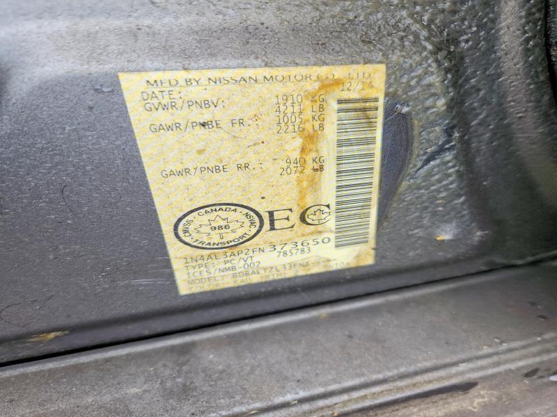 Aukcja sprzedaży 2015 Nissan Altima, vin: 1N4AL3AP2FN373650, numer aukcji: 57820086