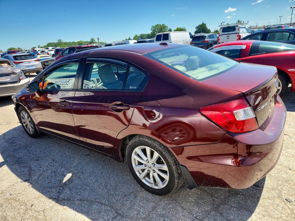 57816446 :رقم المزاد ، 19XFB2F9XCE045125 vin ، 2012 Honda Civic مزاد بيع