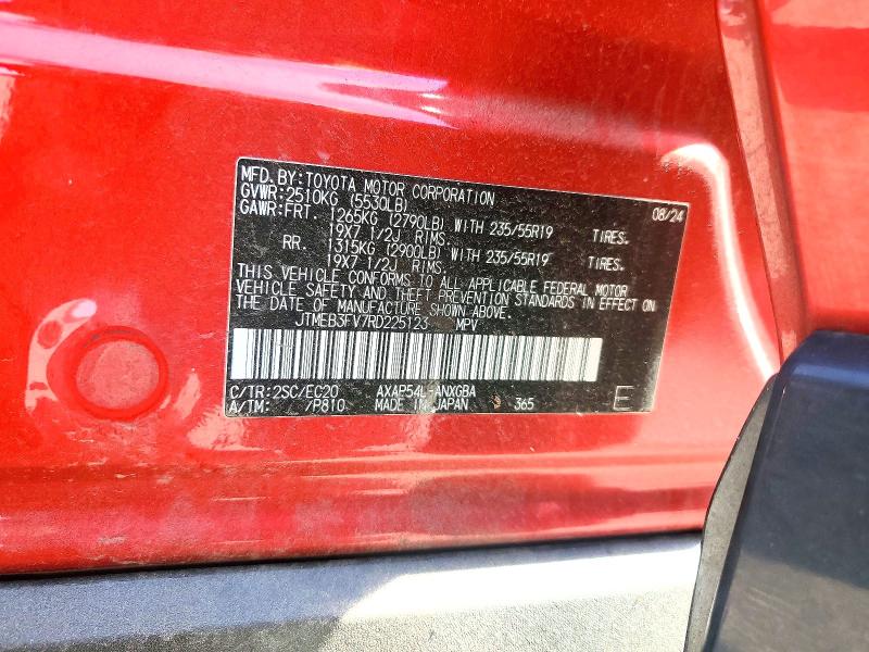 Aukcja sprzedaży 2024 Toyota Rav4 Prime, vin: JTMEB3FV7RD225123, numer aukcji: 55765076