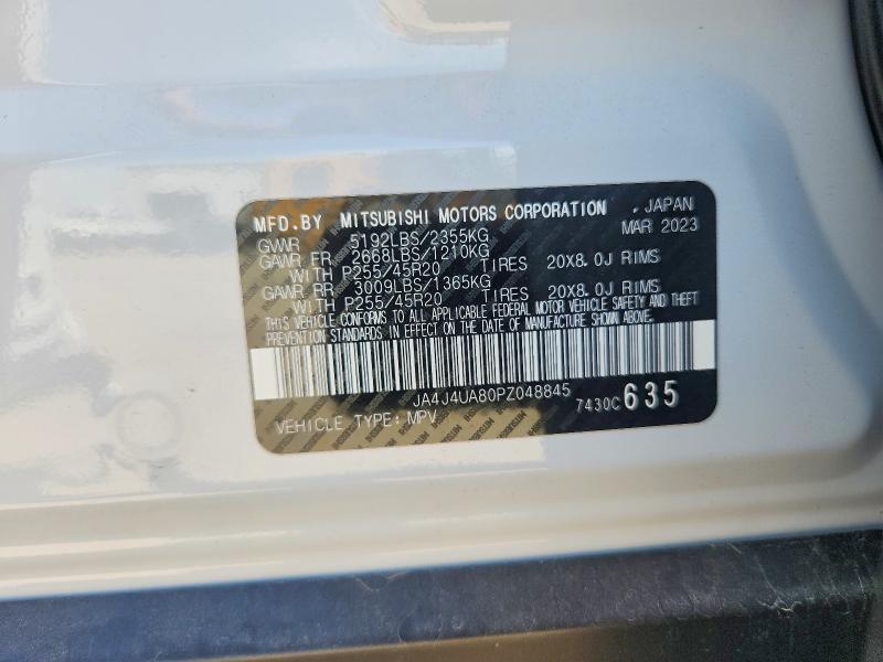 Aukcja sprzedaży 2023 Mitsubishi Outlander, vin: JA4J4UA80PZ048845, numer aukcji: 55604146