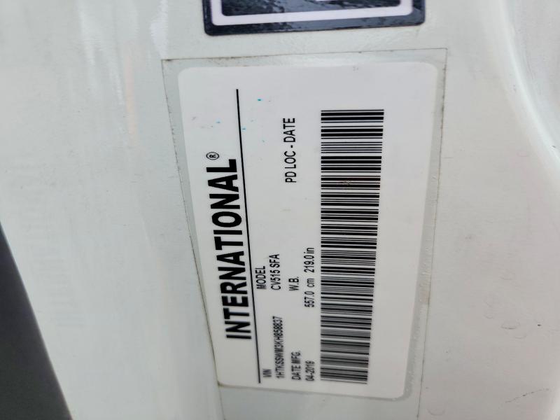56464886 :رقم المزاد ، 1HTKSSWM3KH858837 vin ، 2019 International Cv515 مزاد بيع