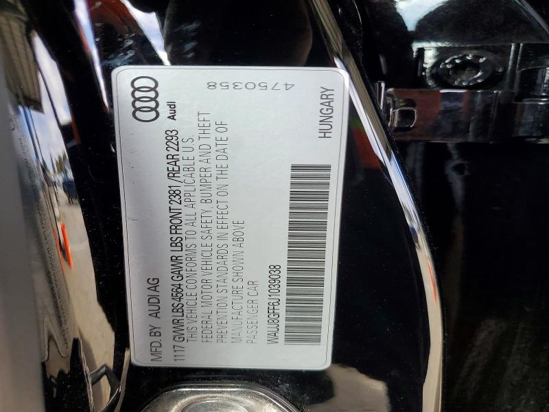 Продажа на аукционе авто 2018 Audi A3, vin: WAUJ8GFF6J1039038, номер лота: 55822646