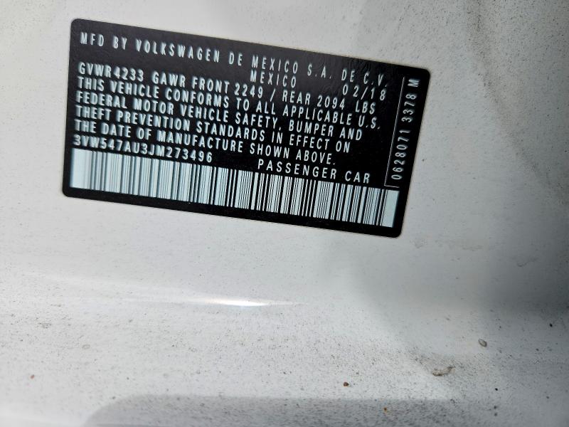 Продаж на аукціоні авто 2018 Volkswagen Gti, vin: 3VW547AU3JM273496, номер лоту: 55922996