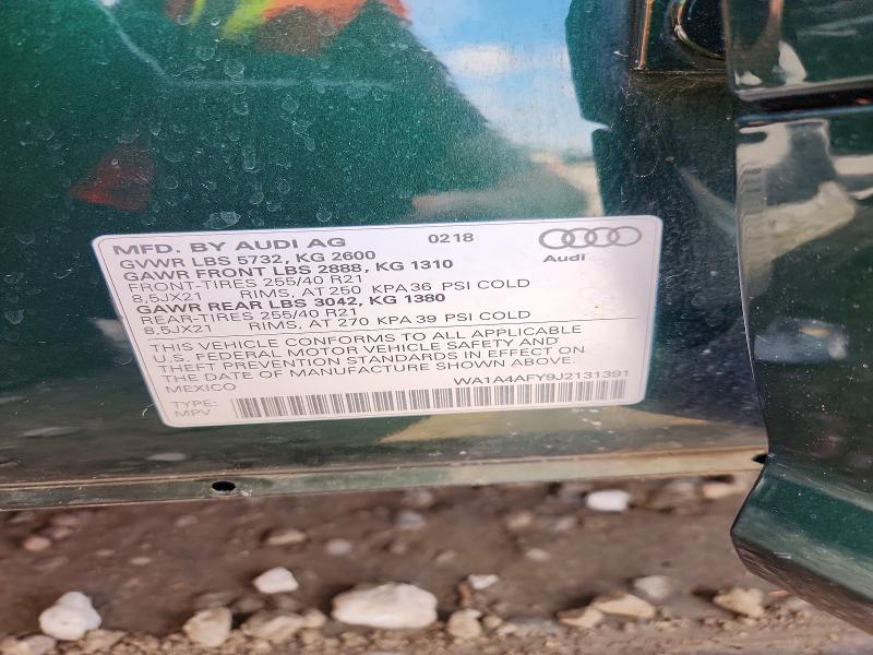 55746636 :رقم المزاد ، WA1A4AFY9J2131391 vin ، 2018 Audi Sq5 مزاد بيع