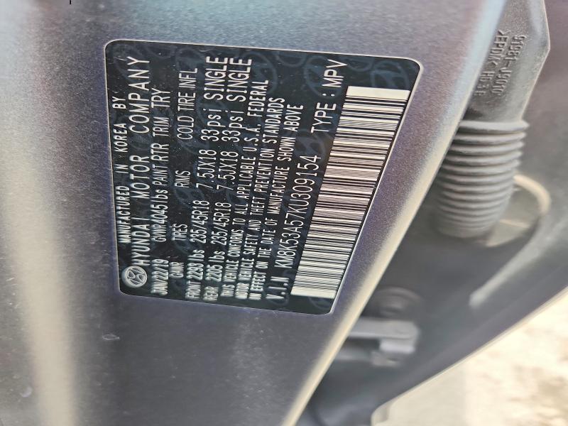 Продаж на аукціоні авто 2019 Hyundai Kona, vin: KM8K53A57KU309154, номер лоту: 58076416