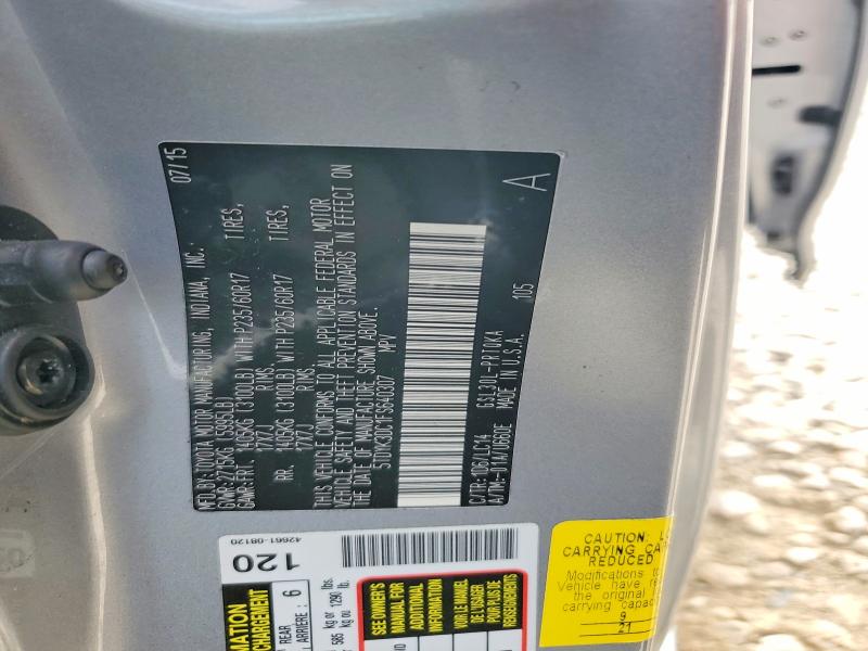 2015 Toyota Sienna მანქანა იყიდება აუქციონზე, vin: 5TDYK3DC1FS640307, აუქციონის ნომერი: 55992376