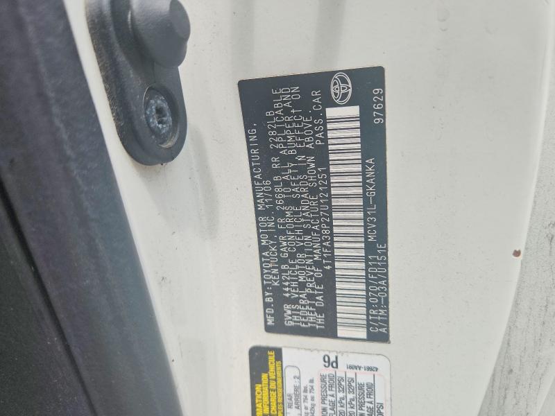 Продаж на аукціоні авто 2007 Toyota Camry Solara, vin: 4T1FA38P27U121251, номер лоту: 59169156