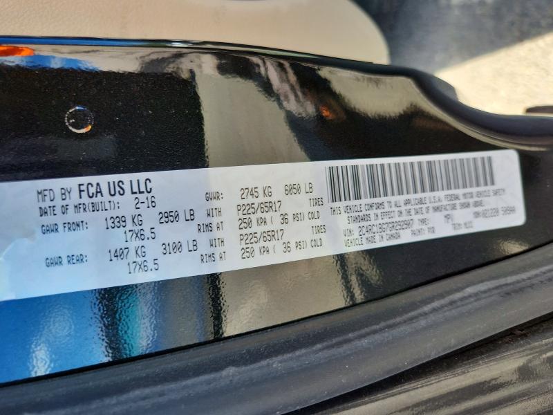 Продажа на аукционе авто 2016 Chrysler Town & Country, vin: 2C4RC1BG7GR292907, номер лота: 57074706