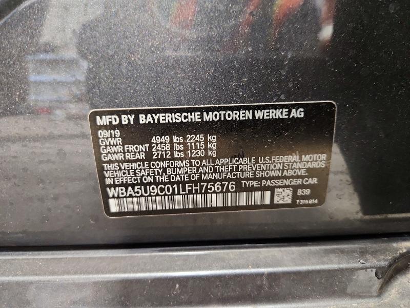 2020 Bmw M340xi მანქანა იყიდება აუქციონზე, vin: WBA5U9C01LFH75676, აუქციონის ნომერი: 56674126